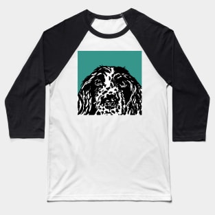 Alfie the Springer Spaniel Dog Baseball T-Shirt